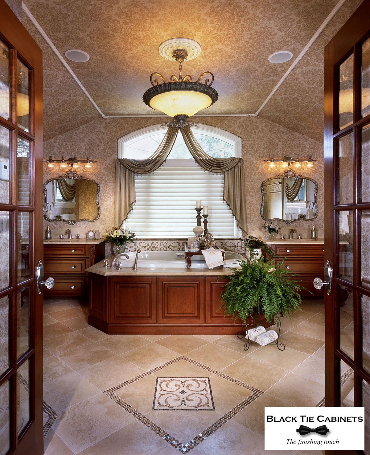 Custom bath cabinets